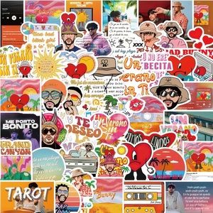 ❗️50 pcs Bad Bunny  🐰 set of vinyl stickers ❗️